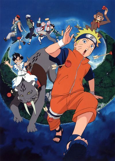 Наруто: Путешествие в Страну Луны / Gekijouban Naruto: Dai Koufun! Mikazukijima no Animal Panic Datte ba yo! [Movie]